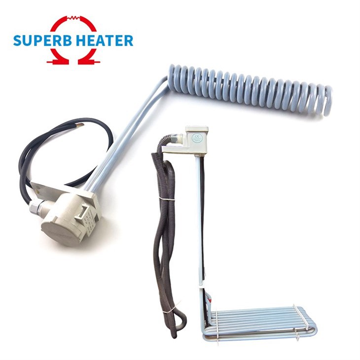 Customized Sizes 220V PTFE Immersion Heater For Electroplating Bath factory